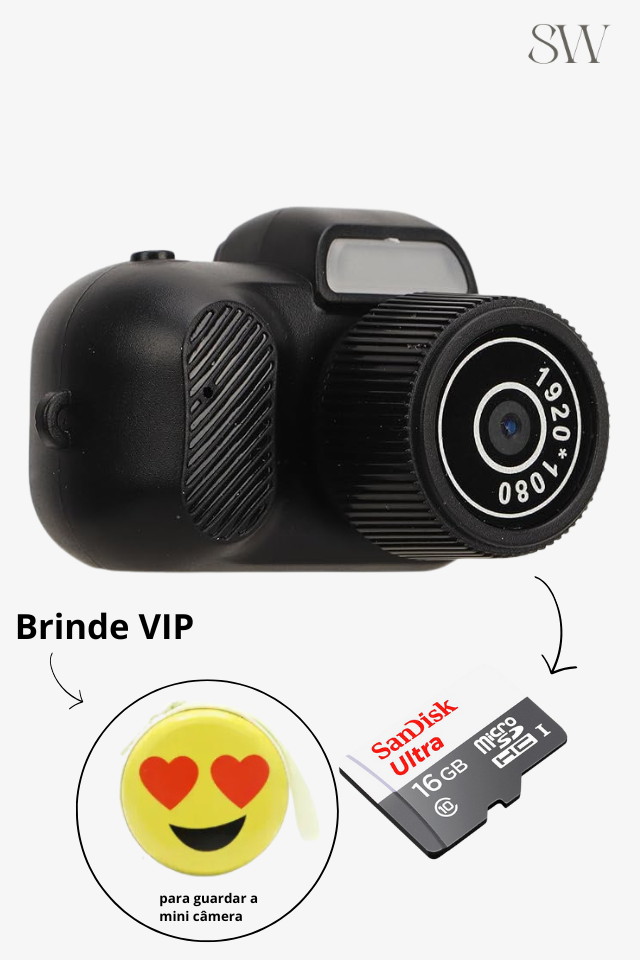 Mini Câmera Vintage SW (Foto e Vídeo) | Edição Limitada