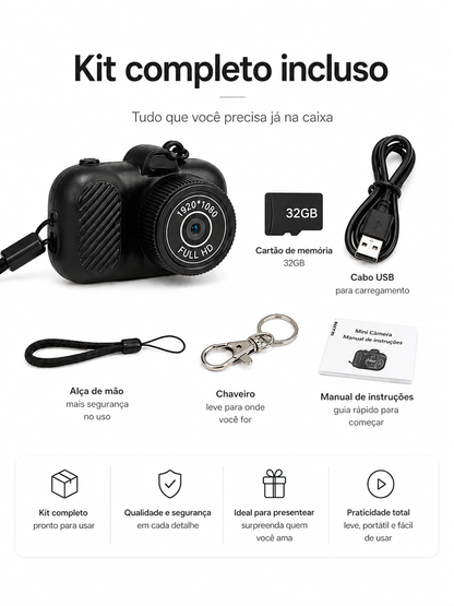 Mini Câmera Vintage SW (Foto e Vídeo) | Edição Limitada