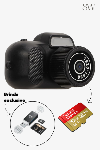 Mini Câmera Vintage SW (Foto e Vídeo) | Edição Limitada