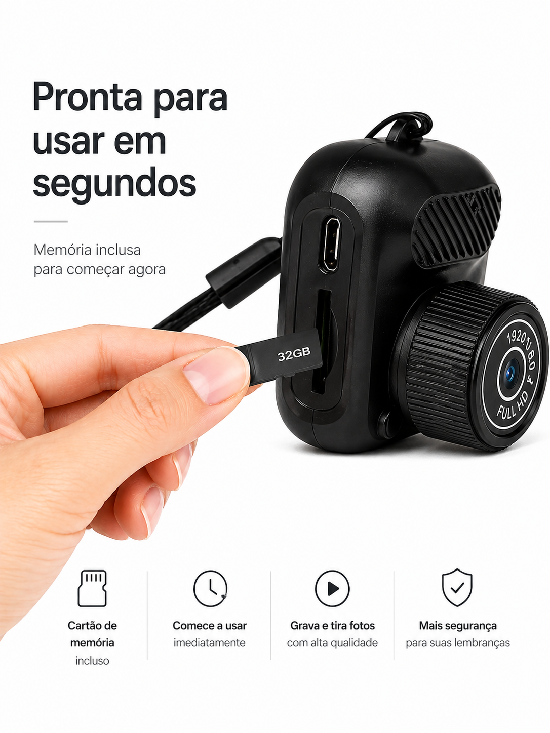 Mini Câmera Vintage SW (Foto e Vídeo) | Edição Limitada