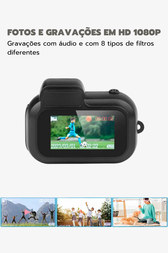 Mini Câmera Vintage SW (Foto e Vídeo) | Edição Limitada