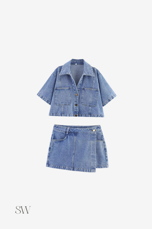 Conjunto Jeans Feminino