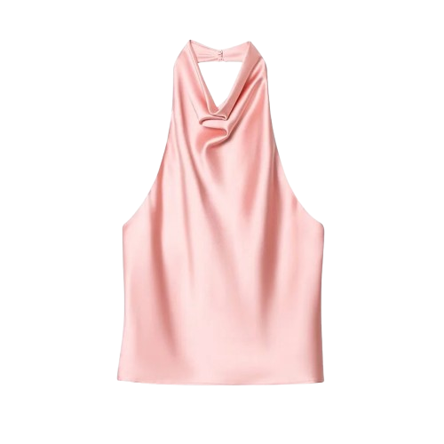 Top Halter Cetim Brilhante