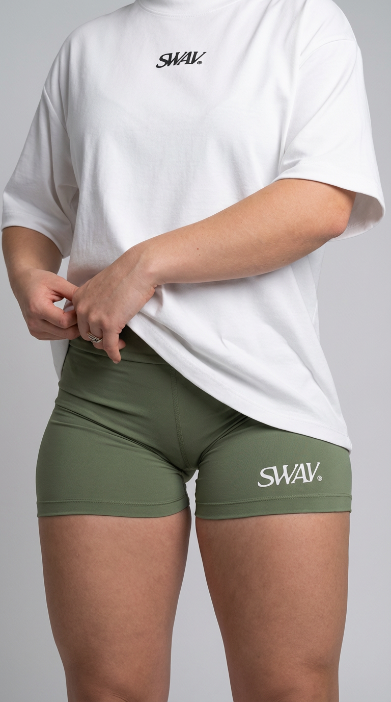Conjunto SW - Camisa/Shorts Branca e verde